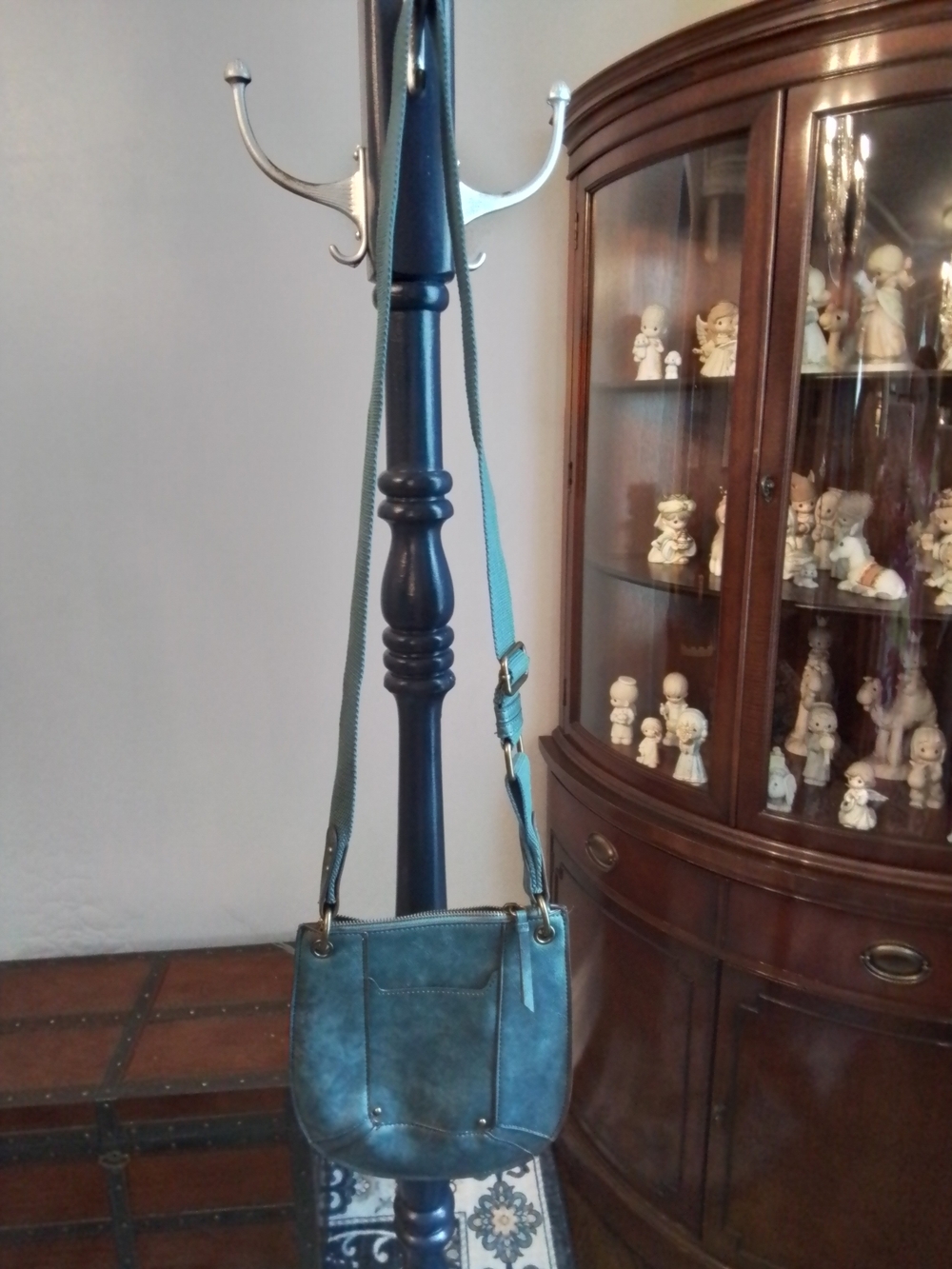 Teal Crossbody Bag with Adjustable Strap - Casual Everyday Carry